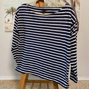 Striped boatneck T-shirt